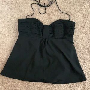 Black halter tank top
